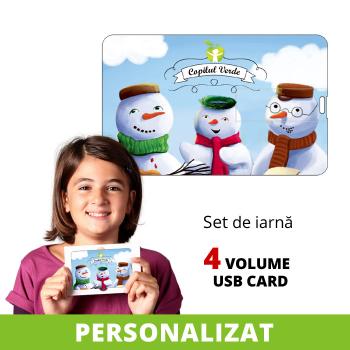 USB card seria Cei trei Oameni de Zăpadă vol. 1-4 - PERSONALIZAT